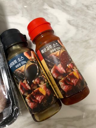 [다물꼬치] 삼겹새우롤꼬치 5개입 350g  + 데리야끼소스 120g + 매운고추소스 120g — 5점을 준 리뷰어가 2021년 12월 올린 사용 사진