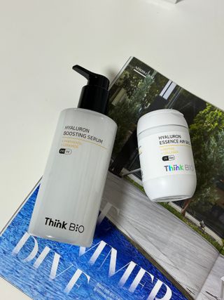 씽크바이오 히알루론 에센스 에어볼 28ea/ 부스팅 세럼 250ml 2종 세트 — 5점을 준 리뷰어가 2022년 8월 올린 사용 사진