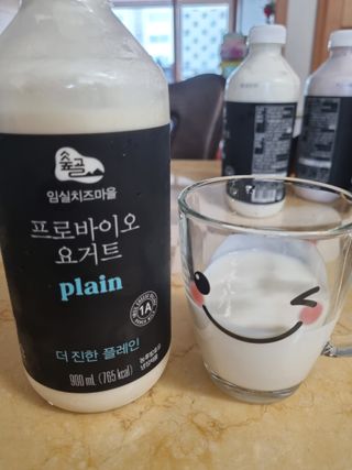 숲골 임실치즈마을 프로바이오 요거트 900ml — 5점을 준 리뷰어가 2021년 8월 올린 사용 사진