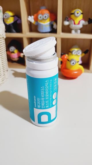 메디타민 인체유래 비피더스 포스트 프로바이오틱스 — 5점을 준 리뷰어가 2021년 8월 올린 사용 사진
