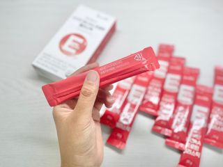 [인디닥터] 타이탄 BCAA 프로틴 젤리스틱 — 3점을 준 리뷰어가 2022년 5월 올린 사용 사진