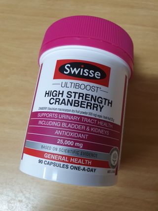 Swisse 스위스 고함량 크랜베리 25000mg 90정 — 5점을 준 리뷰어가 2021년 1월 올린 사용 사진