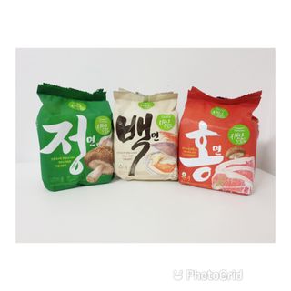 [풀무원] 자연은맛있다 정면, 백면, 홍면  세트 — 5점을 준 리뷰어가 2021년 4월 올린 사용 사진