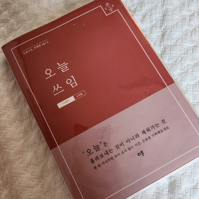 리훈 오늘쓰임 반년 신혼부부 가계부 다이어리 캐시북 용돈기입장 모눈 리뷰 사진