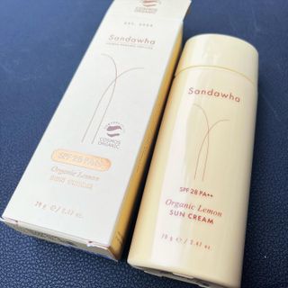 스킨큐어 산다화 유기농 레몬썬크림 — 3점을 준 리뷰어가 2022년 4월 올린 사용 사진