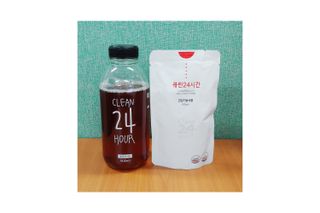 클린24시간 1BOX(5포) + 전용보틀(500ml) — 5점을 준 리뷰어가 2022년 10월 올린 사용 사진