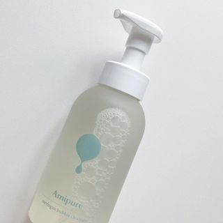아미퓨어 [라이브] 피부장벽 강화를 위한 머랭 버블 클렌저 천연계면활성제로 온가족 사용가능 — 5점을 준 리뷰어가 2021년 7월 올린 사용 사진