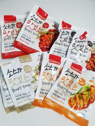 굽네몰 [굽네] 소스가 맛있는 닭가슴살 슬라이스 4종 — 5점을 준 리뷰어가 2021년 4월 올린 사용 사진