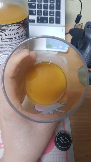 H365 [Kaskein Luomutyrniglögi] 핀란드 전통 무알콜 멀드와인 시벅톤 글로기 — 5점을 준 리뷰어가 2021년 4월 올린 사용 사진