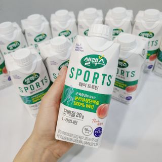 셀렉스스포츠 셀렉스 스포츠 웨이 프로틴 복숭아_ 330ml x 12팩 — 4점을 준 리뷰어가 2021년 10월 올린 사용 사진