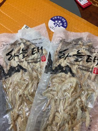 [오늘바스켓] 용대리 손질하늘태 130g — 4.5점을 준 리뷰어가 2021년 5월 올린 사용 사진