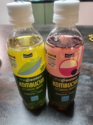 더그레잇티 콤부차 [매일유업] 더그레잇티 44kcal 콤부차 300ml *12개입 (오리지널 6개+베리리치 6개) — 5점을 준 리뷰어가 2023년 7월 올린 사용 사진