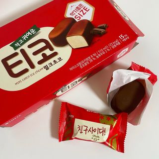 롯데제과 티코밀크초코 — 5점을 준 리뷰어가 2021년 9월 올린 사용 사진