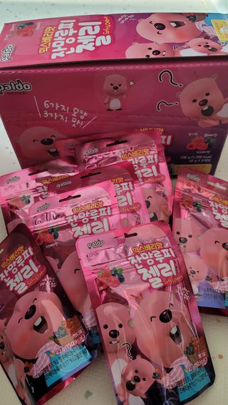 [팔도] 잔망루피젤리 믹스베리맛 42g 8개 — 4.5점을 준 리뷰어가 2022년 2월 올린 사용 사진