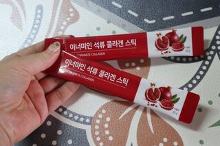 이너미인 석류 콜라겐 스틱 — 5점을 준 리뷰어가 2021년 1월 올린 사용 사진