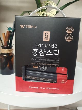 [푸름웰니스] 프리미엄 6년근 홍삼스틱 3mg x 100포 — 5점을 준 리뷰어가 2022년 2월 올린 사용 사진