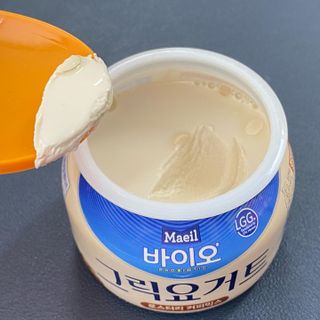 매일바이오 그릭요거트 오리지널 플레인 4개, 로스터리 커피믹스 4개 — 4점을 준 리뷰어가 2021년 12월 올린 사용 사진