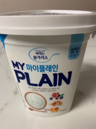 떠먹는불가리스 마이플레인 요거트 435g 6개입 — 5점을 준 리뷰어가 2021년 4월 올린 사용 사진