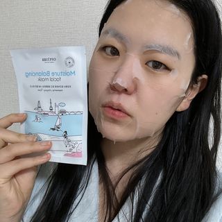 세뚜아(Cettua) [세뚜아] 모이스처 밸런싱 페이셜 마스크 Cettua Moisture Balancing Facial Mask 5매 — 5점을 준 리뷰어가 2023년 12월 올린 사용 사진