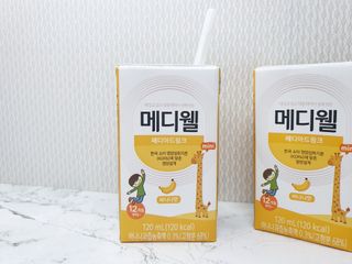 메디웰 페디아드링크 미니 바나나맛 — 5점을 준 리뷰어가 2022년 8월 올린 사용 사진