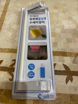 위케어 일회용 향균 수세미 50매 2롤 세트 총 100매 Pink — 5점을 준 리뷰어가 2021년 2월 올린 사용 사진