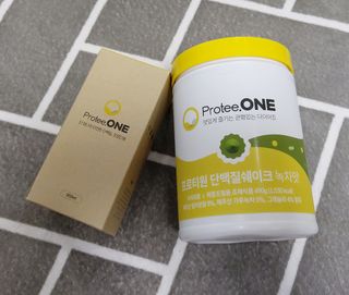 프로티원 단백질쉐이크 녹차맛 2주분 1통+보틀 — 5점을 준 리뷰어가 2021년 4월 올린 사용 사진
