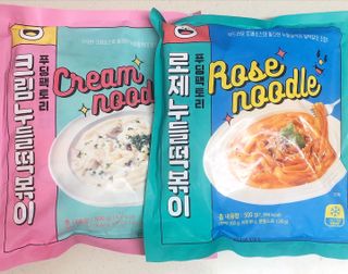 [푸딩팩토리] 로제누들떡볶이 500g / 까르보나라크림누들떡볶이 500g — 5점을 준 리뷰어가 2022년 8월 올린 사용 사진