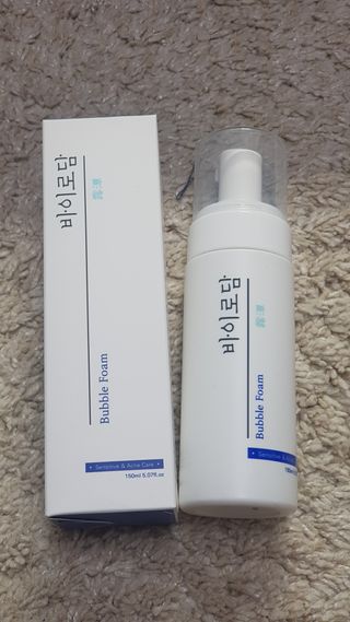 [바이로담] 저자극 약산성버블 폼 폼클렌징 150ml — 4점을 준 리뷰어가 2021년 3월 올린 사용 사진