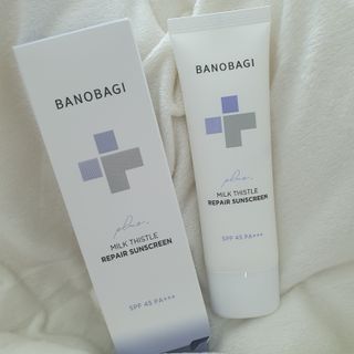 바노바기 코스메틱 바노바기 밀크씨슬 리페어 시카 선스크린 플러스 50ml — 5점을 준 리뷰어가 2023년 1월 올린 사용 사진