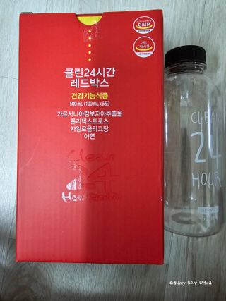 클린24시간 레드박스 1BOX(5포) + 전용보틀(500ml) — 5점을 준 리뷰어가 2024년 3월 올린 사용 사진