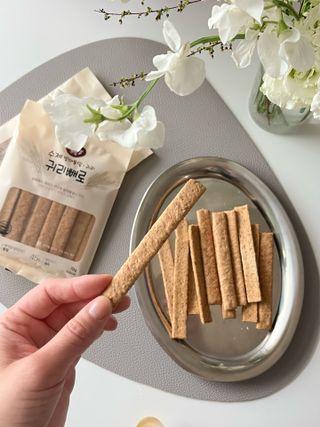밸런스 다이어트랩 밸다랩 발아통밀 수제간식 살빼로 70g X 5봉 — 5점을 준 리뷰어가 2023년 4월 올린 사용 사진