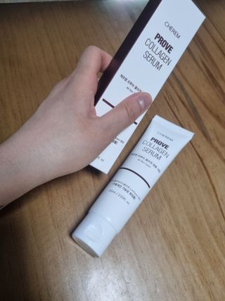 체르엠  프루브 콜라겐 앰플세럼 60ml 1병 — 5점을 준 리뷰어가 2022년 4월 올린 사용 사진