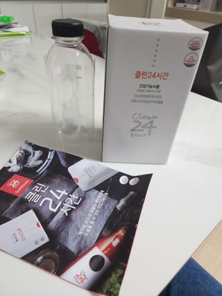 클린24시간 1BOX(5포) + 전용보틀(500ml) — 5점을 준 리뷰어가 2022년 10월 올린 사용 사진