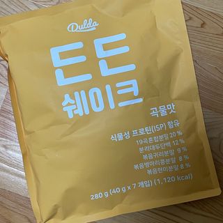 [덜다] 든든 식물성 단백질 쉐이크 40g X 7입 (곡물/딸기) — 5점을 준 리뷰어가 2023년 8월 올린 사용 사진