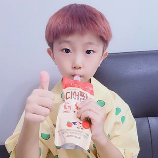 [몸엔용] 우리 아이 건강간식, 달콤한 녹용곤약젤리 디어팡 4종 — 5점을 준 리뷰어가 2021년 8월 올린 사용 사진
