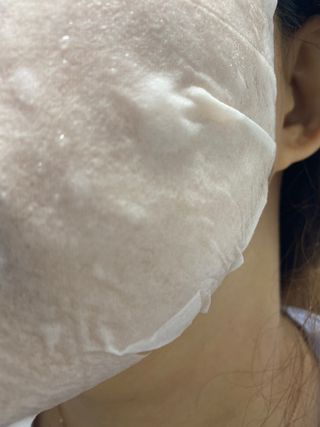 방방곳곳 편림초 수분진정 화이트닝 마스크팩 — 4.5점을 준 리뷰어가 2022년 10월 올린 사용 사진