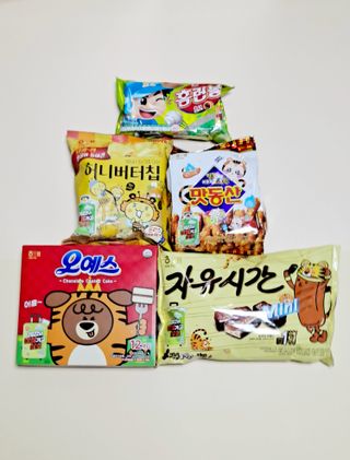 해태제과 2022 호랑이 스낵 5종 세트 — 5점을 준 리뷰어가 2022년 1월 올린 사용 사진