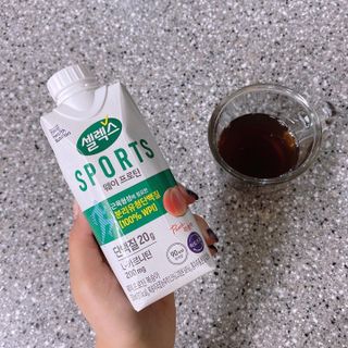 셀렉스스포츠 셀렉스 스포츠 웨이 프로틴 복숭아_ 330ml x 12팩 — 5점을 준 리뷰어가 2021년 3월 올린 사용 사진