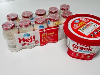 덴마크 프리 [하이(Hej!)]  패키지(요구르트, 그릭요거트) — 5점을 준 리뷰어가 2025년 8월 올린 사용 사진