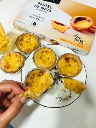 디앙뜨 포르투갈 에그타르트 오리지널 맛+패션후르츠 맛 중 택1 — 5점을 준 리뷰어가 2021년 7월 올린 사용 사진