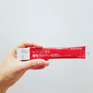 메타아르기닌 GC녹십자웰빙 메타 아르기닌 6000 플러스 오르니틴 — 5점을 준 리뷰어가 2022년 5월 올린 사용 사진