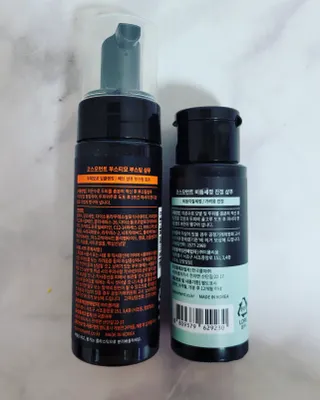 코스모먼트 부스티모 부스팅샴푸60ml + 비듬세정 진정샴푸50ml — 5점을 준 리뷰어가 2022년 1월 올린 사용 사진