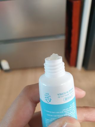 닥터데디스 안심무불소 베이비치약 60g + 여행용 미니 치약 15g — 5점을 준 리뷰어가 2022년 7월 올린 사용 사진