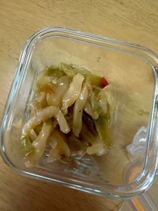 루시델리 야미하우스 홍콩 스파이시 프리미엄 짜사이 무침 500g — 5점을 준 리뷰어가 2024년 6월 올린 사용 사진
