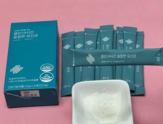 클린24시간 슬림앤유산균 1박스 (3.5g X 15포) — 5점을 준 리뷰어가 2022년 10월 올린 사용 사진