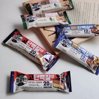 이지프로틴바 3종x각 2ea (고단백질바, 멀티단백질바, 식물성단백질바) — 5점을 준 리뷰어가 2024년 2월 올린 사용 사진