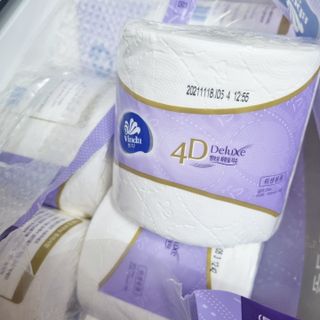 빈다 4Deluxe 4겹 엠보싱 롤 화장지 — 5점을 준 리뷰어가 2022년 3월 올린 사용 사진