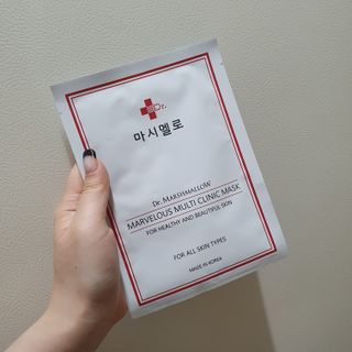 닥터마시멜로 마블러스 멀티 클리닉 마스크 — 5점을 준 리뷰어가 2021년 5월 올린 사용 사진