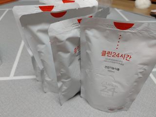 클린24시간 1BOX(5포) + 전용보틀(500ml) — 5점을 준 리뷰어가 2022년 12월 올린 사용 사진