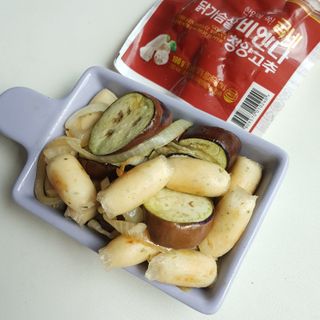 굽네몰 [굽네] 닭가슴살 비엔나 2종 8팩 — 4점을 준 리뷰어가 2021년 9월 올린 사용 사진